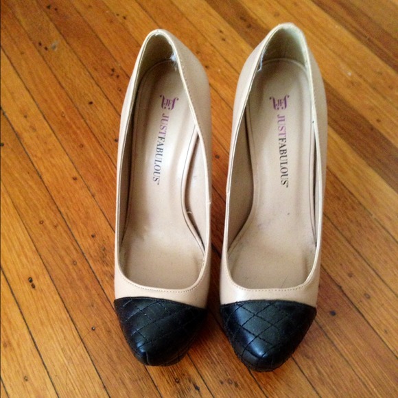 Just fab nude pumps