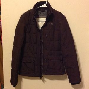 Abercrombie and Fitch brown ski jacket