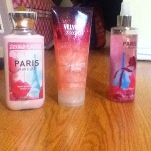 Bath and body works lotions and spray