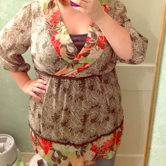 *Stunning* Lane Bryant boho top!