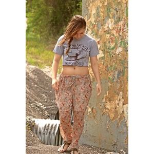 Floral gypsy pants