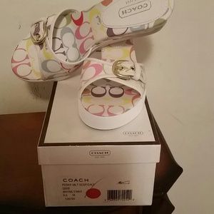 Authentic Coach multicolor sandals