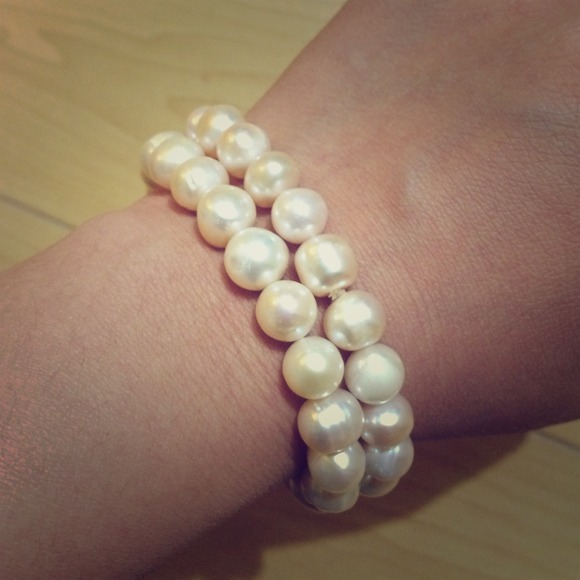 🔷SOLD🔷Light pink pearl bracelets set of 2