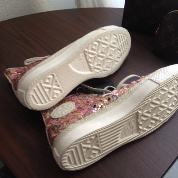 RARE converse all star multi sequins pink sneakers - Picture 4 of 4
