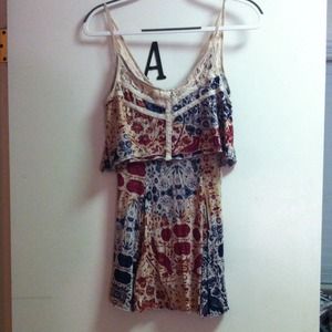 Layered ecoté dress