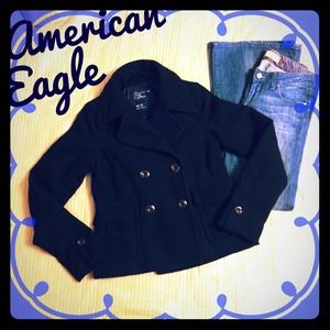 ✨Like New! American Eagle 💙 Navy Wool Peacoat 😍