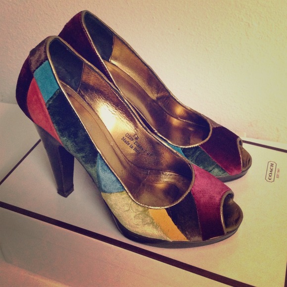Coach Shoes - Coach Diedra Ergo Patchwork Heel