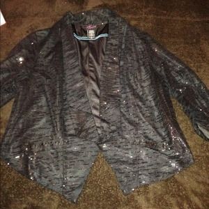 Black sequence blazer