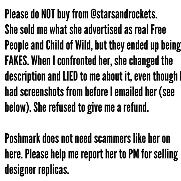 SCAMMER! DO NOT BUY FROM STARSANDROCKETS - Picture 2 of 4