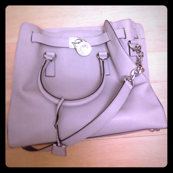 Michael Kors Large Hamilton Grey Bag