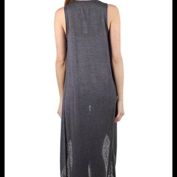 SOLD LOCALLY  ! Oversized Grey Long Vest - Picture 2 of 3