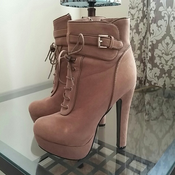 Sds Beige Ankle Booties