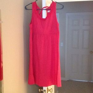 Loft pink cotton sundress