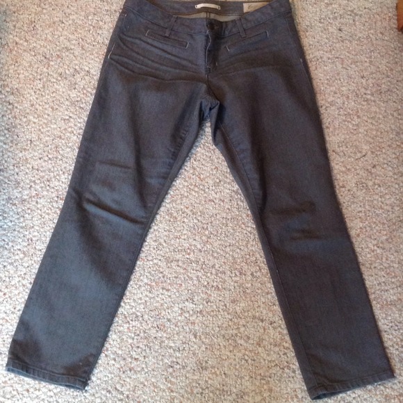 Gap skinny cropped gray jeans