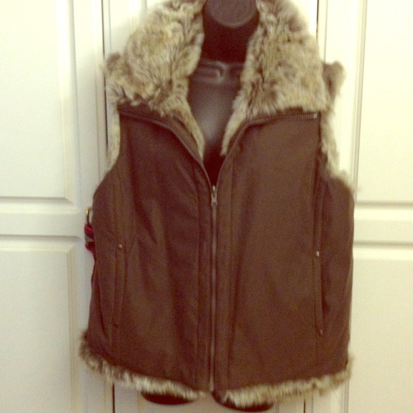 Reversible Vest. Faux fur, , L or XL, Comfy