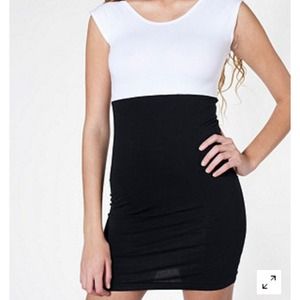 American apparel two toned fitted mini dress