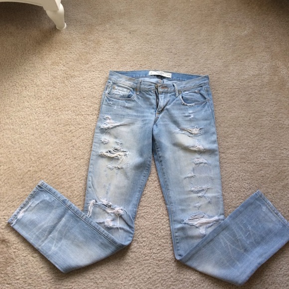 Abercrombie and Fitch distressed jeans