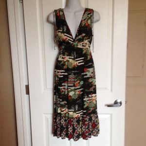 Asian scene spring dress