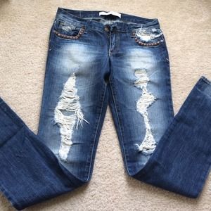 Abercrombie distressed jeans