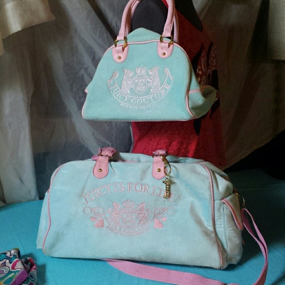 Reserved! Juicy Handbag with matching travel bag
