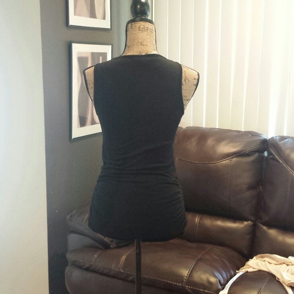 *sold in bundle*Black tank with beading - Picture 4 of 4