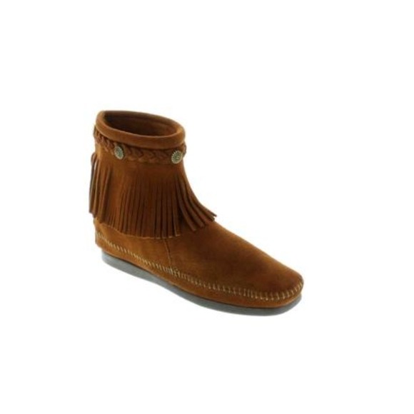 Minnetonka Boots - Minnetonka Fringe Boots, Brown