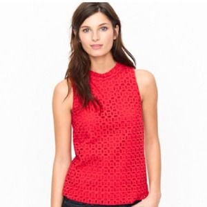 J.Crew eyelet shell