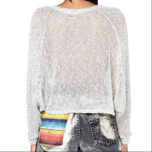 REDUCED💞NEW Nasty Gal Open Knit Crop Sweater - Picture 4 of 4