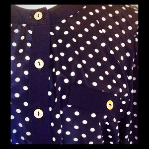 VINTAGE Anchor Polka Dot Dress