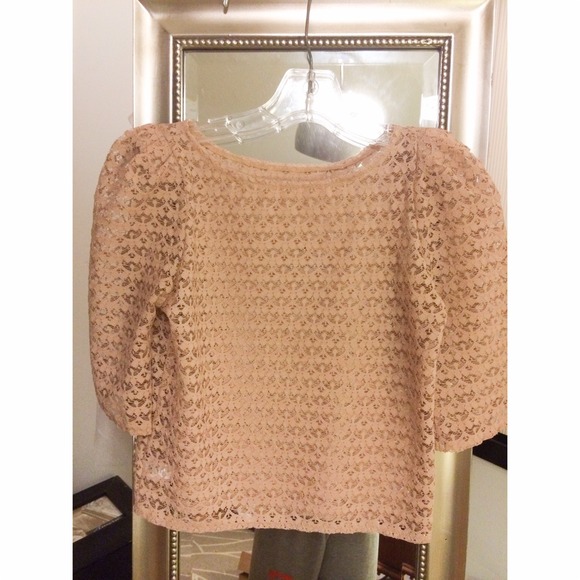 Gorgeous beige lace shirt