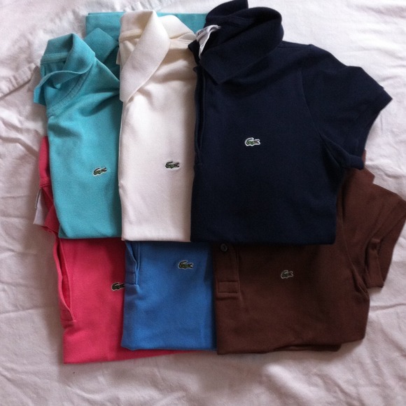 Lot of 5 Lacoste Polos