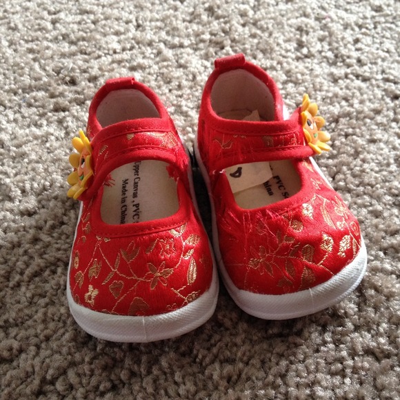 Sunflower baby girl shoes