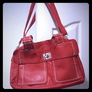 Brand new red MMS faux leather purse!