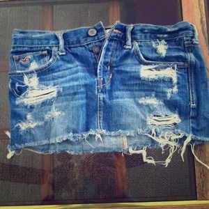 Hollister Co. Denim mini skirt