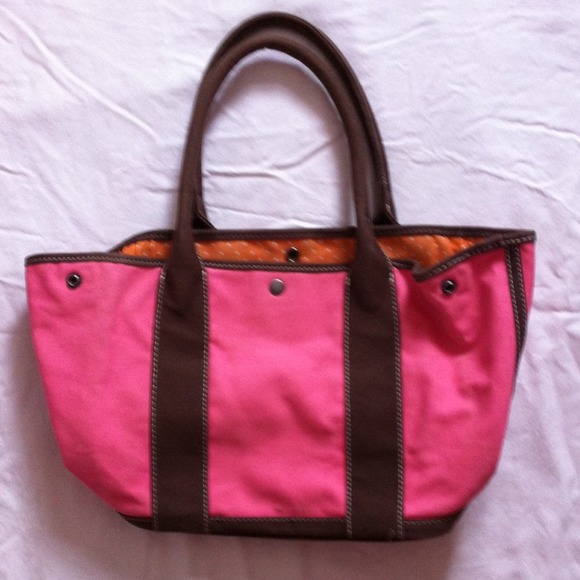 J.Crew pink beach tote