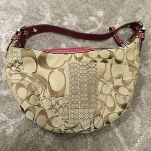 SALE - Coach medium hobo with snakeskin handle