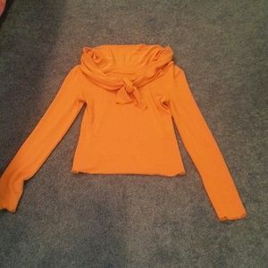 Orange blouse