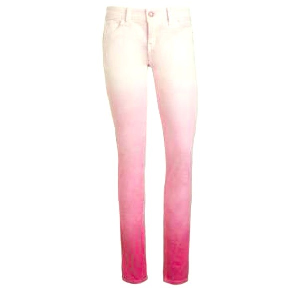 White light pink and hot pink pants