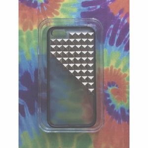 Silver Studded Frosted Clear Back iPhone 5/5S Case