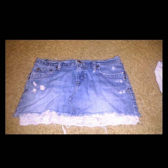 Abercrombie & Fitch Jean Skirt - Picture 1 of 2