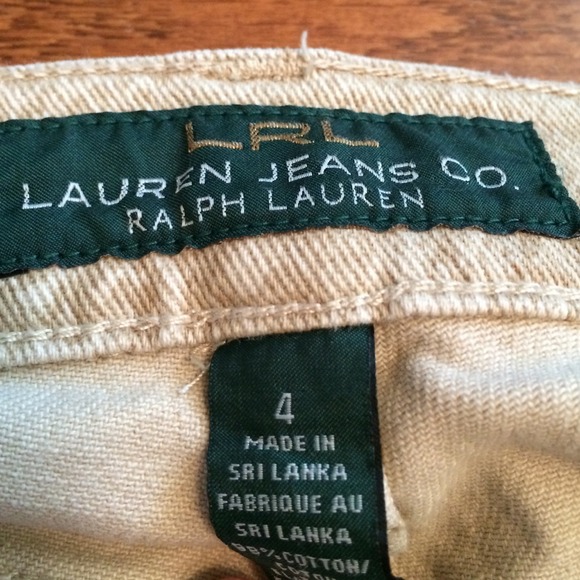 Ralph Lauren Snakeskin Straight Jeans.  Size 4. - Picture 2 of 3