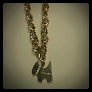 Silver Tiffany & Co dog tag necklace