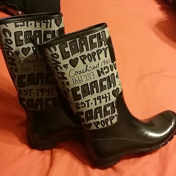 Coach poppy rainboots