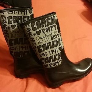 Coach poppy rainboots