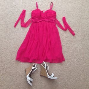 💃Cute Hot Pink Spring Dress