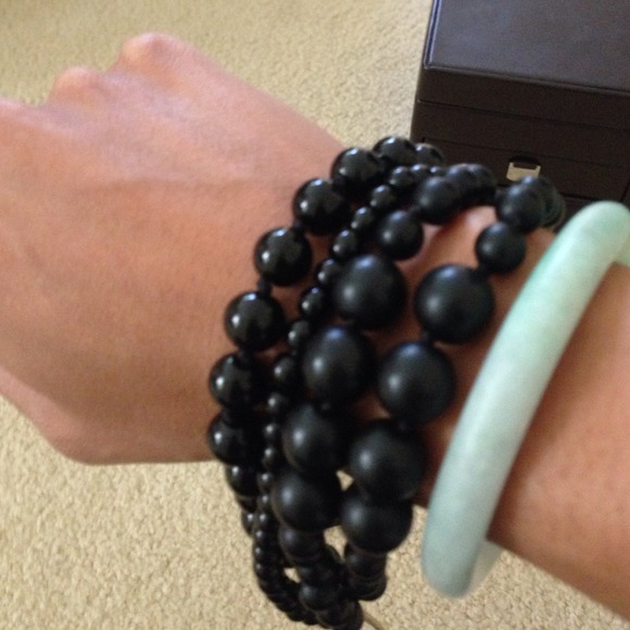 Kenneth Cole Black beaded bracelet