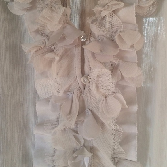 💞A&F Sheer Ruffle Dress Top💞 - Picture 4 of 4