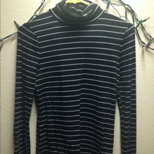 Striped turtle neck shirt