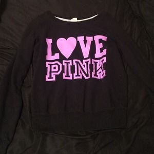 PINK sweatshirt.