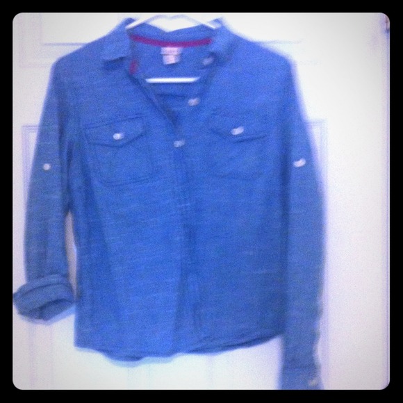 Mossimo Brand Light-weight denim button-down